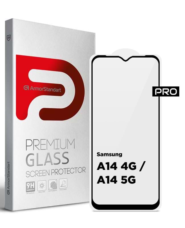 Захисне скло для смартфону Armorstandart Pro for Samsung Galaxy A14 SM-A145/A14 5G SM-A146 Black (ARM66206)