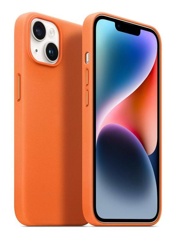 Фото - Чохол для смартфону Armorstandart Fake Leather for Apple iPhone 14 Golden Brown (ARM64457)