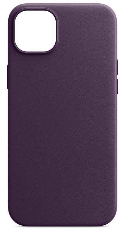Чохол для смартфону Armorstandart Fake Leather for Apple iPhone 14 Plus Dark Cherry (ARM64395) - Фото 1