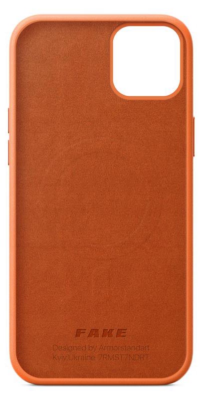Фото - Чохол для смартфону Armorstandart Fake Leather for Apple iPhone 14 Plus Golden Brown (ARM64459)