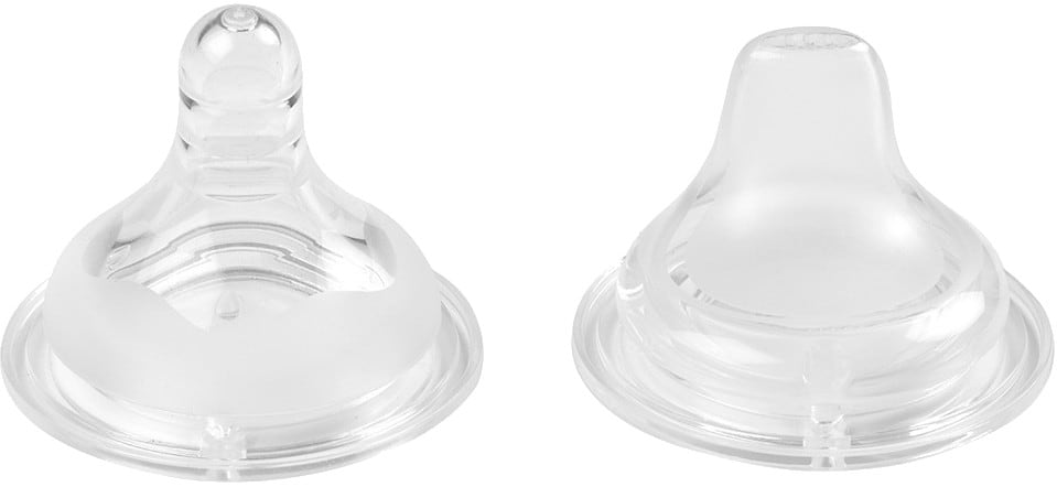 Аксессуар для детских поильников Beaba набор силиконовых насадок 2 в 1 (800927)