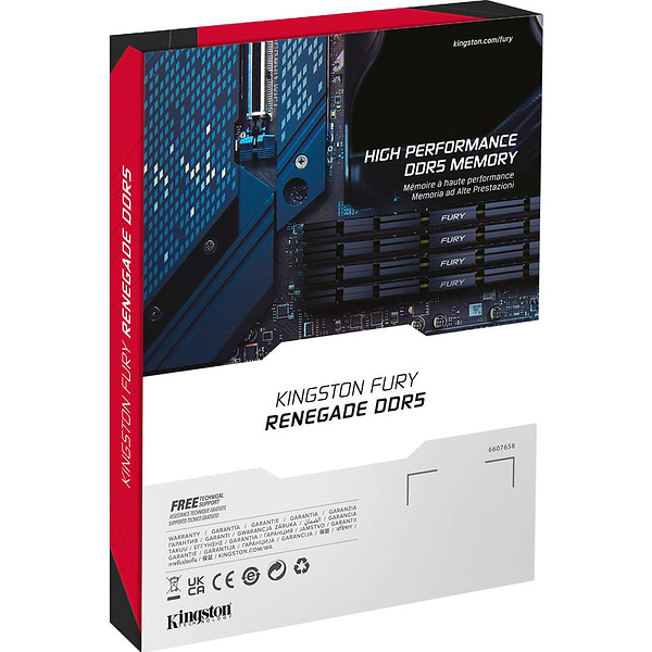 Фото - Память DDR Kingston Fury Renegade Silver DDR5 2x16GB/7200 (KF572C38RSK2-32)