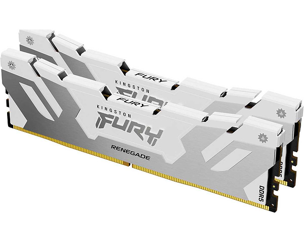Фото - Память DDR Kingston Fury Renegade White DDR5 2x16GB/6800 (KF568C36RWK2-32)