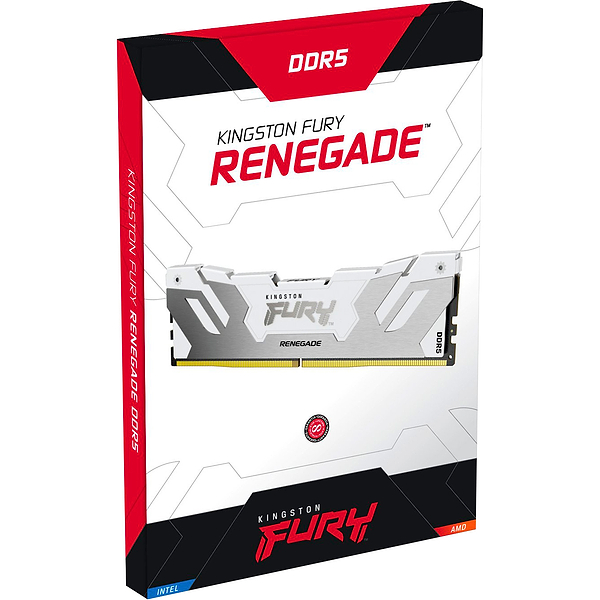 Фото - Память DDR Kingston Fury Renegade White DDR5 2x16GB/6800 (KF568C36RWK2-32)