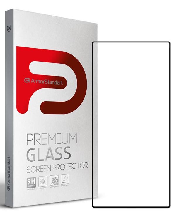 Захисне скло для смартфону Armorstandart for Samsung Galaxy S23 Ultra SM-S918 Black Full Glue Curved (ARM65464)