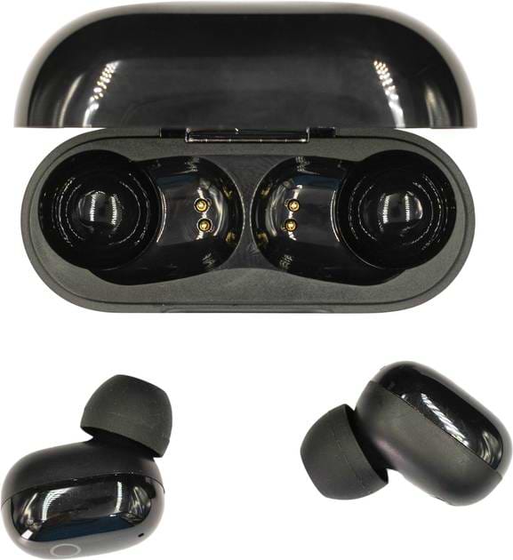 Фото - Наушники вкладыши беспроводные TWS RAEL Stereo Earbuds TWS16 Black (QT-RAELTWS16bk)
