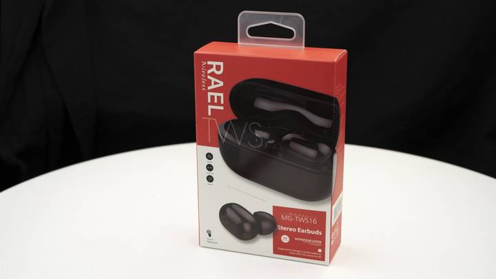 Фото - Наушники вкладыши беспроводные TWS RAEL Stereo Earbuds TWS16 Black (QT-RAELTWS16bk)