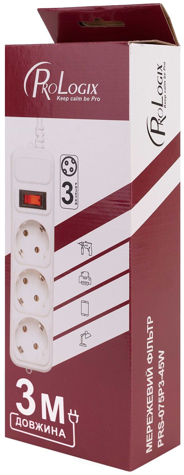 Фото - Мережевий фільтр ProLogix 3р 3m (PRS-075P3-30W)