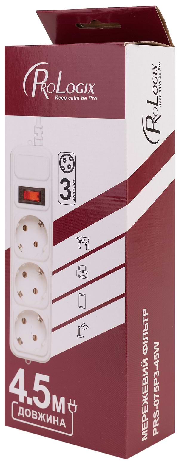 Фото - Сетевой фильтр ProLogix 3р 4.5m (PRS-075P3-45W)