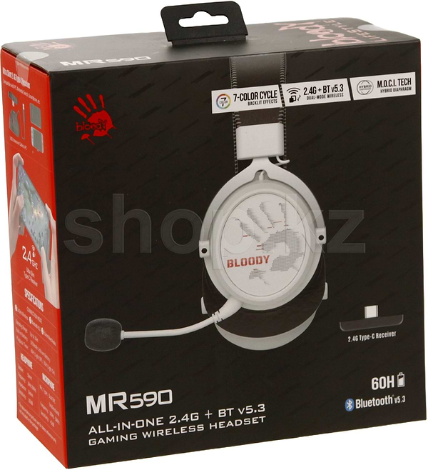 Фото - Гарнітура бездротова ігрова Bloody MR590 Sport White