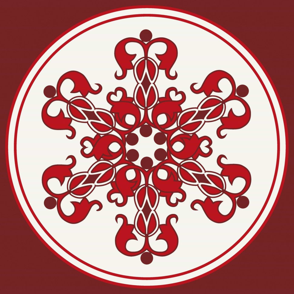 Картина по номерам ArtCraft Круглый орнамент 30х30 см (13043-AC)