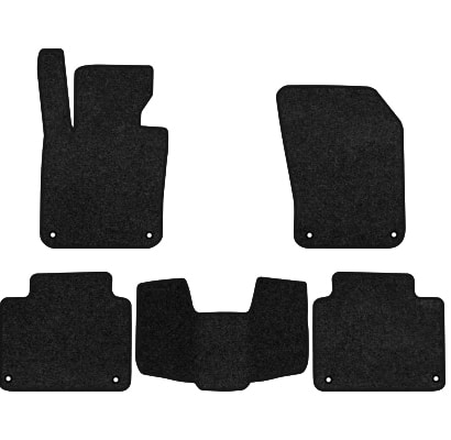 Коврики ворсовые в салон авто EVAtech Premium для Volvo V90 Cross Country 2016 2 поколение Combi EU черный кант (VV41348C5VL8VPB)