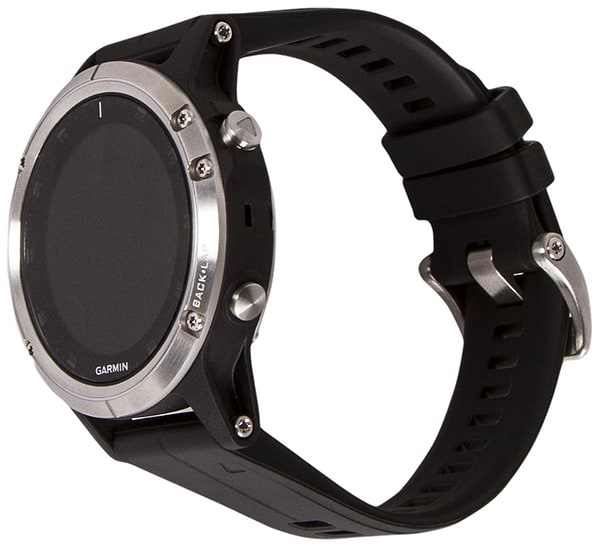 Фото - Смарт-часы Garmin Fenix 5 Plus Glass Silver w/Black Band GPS (010-01988-11)