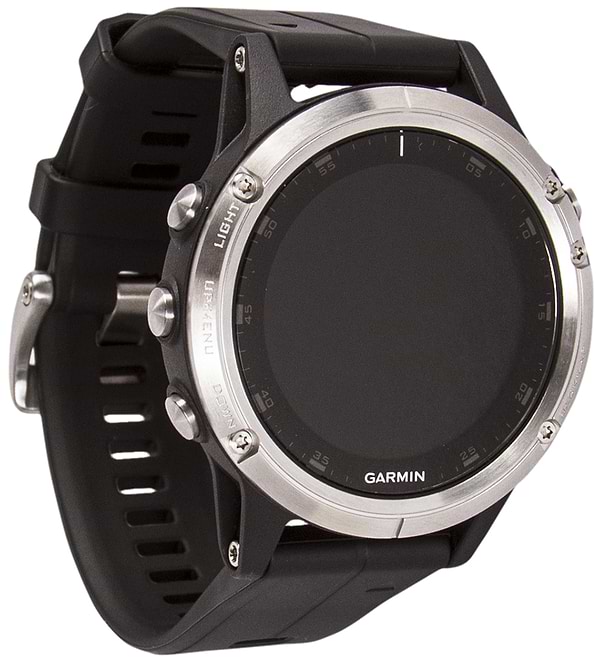 Фото - Смарт-часы Garmin Fenix 5 Plus Glass Silver w/Black Band GPS (010-01988-11)