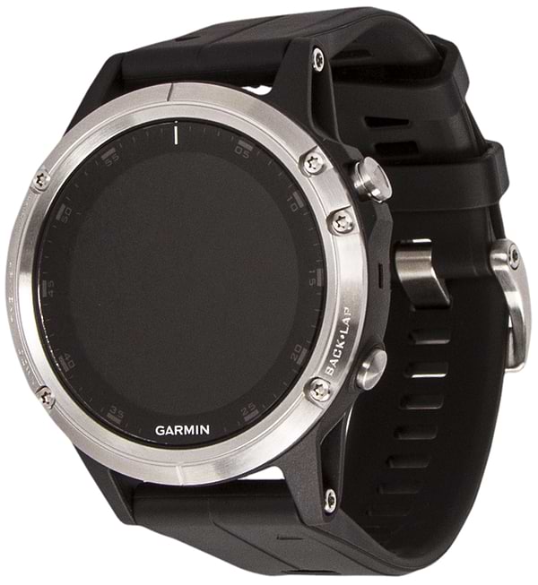 Фото - Смарт-часы Garmin Fenix 5 Plus Glass Silver w/Black Band GPS (010-01988-11)