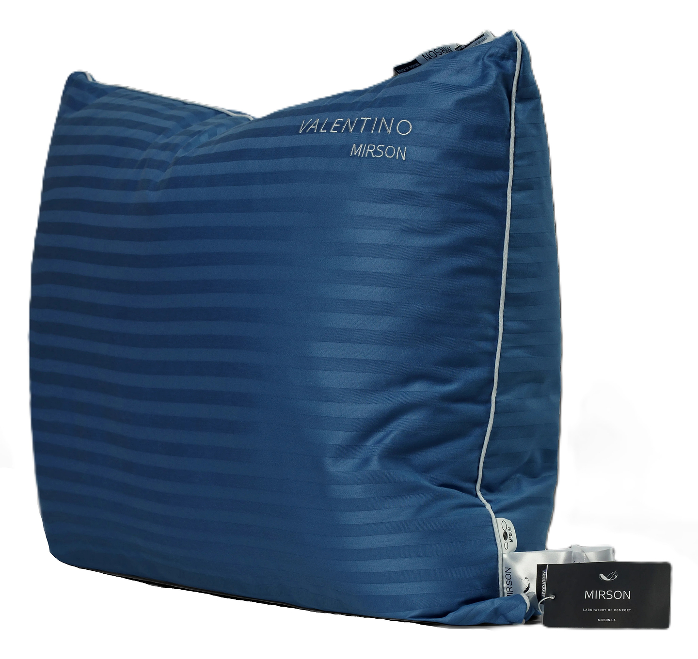 Подушка стандартна MirSon бавовняна 1294 Valentino Hand Made Висока 50х70 см (2200001538139)