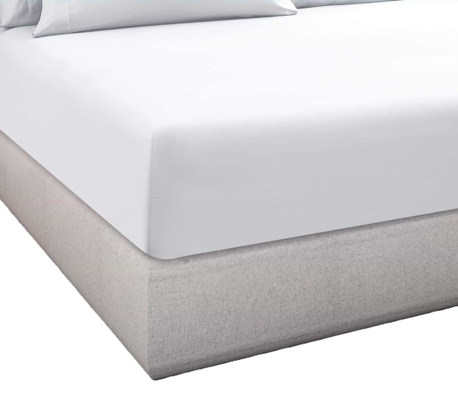 Простирадло односпальне Zastelli на резинці Бязь еліт 90х200+20 см Біла (16700)