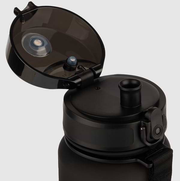 Фото - Пляшка для води UZspace 3056 Frosted 1500 мл Чорно-біла