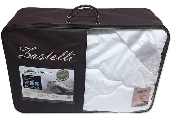 Фото - Одеяло всесезонное полуторное Zastelli Капок 145х205 белая (13584)