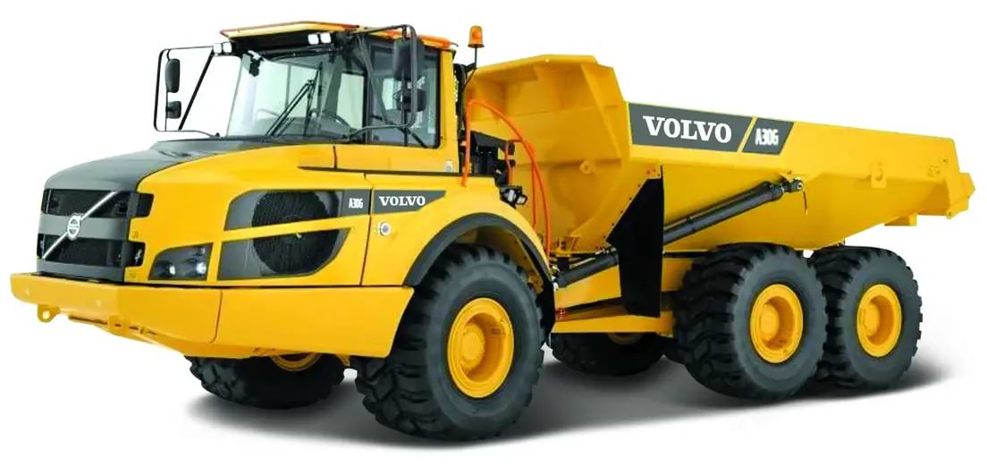 Колекційна будівельна техніка Bburago Автомодель серії Construction - САМОСВАЛ VOLVO A25G (18-32085)
