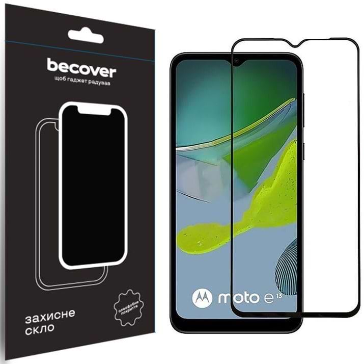 Защитное стекло для смартфона BeCover for Motorola Moto E13 Black (708843)