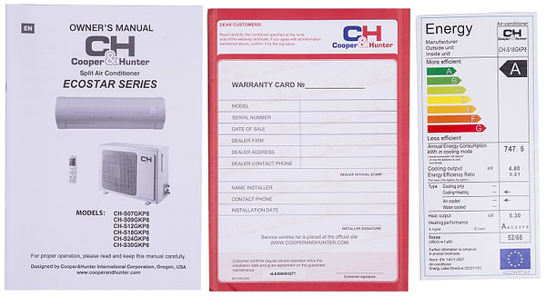 Фото - Кондиционер сплит Cooper&Hunter CH-S09GKP8