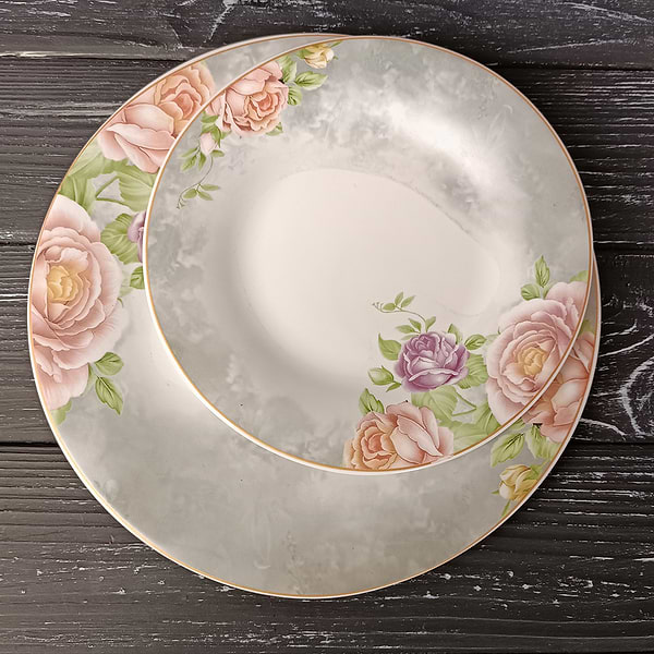 Фото - Тарелка десертная Vittora VT-1180ATS Розовый сон Aura 180 мм