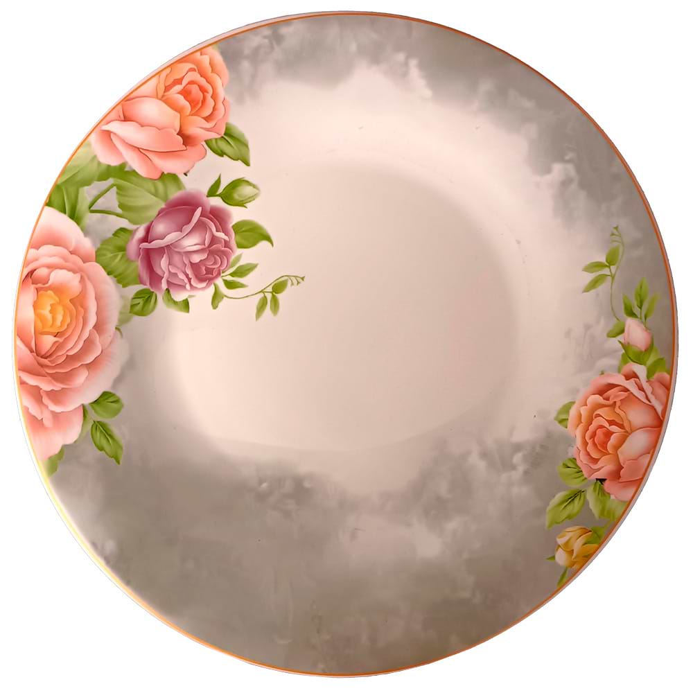 Тарелка обеденная Vittora VT-1230ATS Розовый сон Aura 230 мм