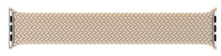 Ремінець для смарт-годинника Armorstandart Braided Solo Loop for Apple Watch 38mm/40mm/41mm Beige Size 6 (ARM64893) - Фото 1