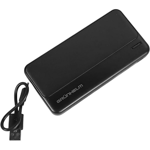 Фото - Батарея мобильная Grunhelm 10.000 mAh Black (GP-10B)