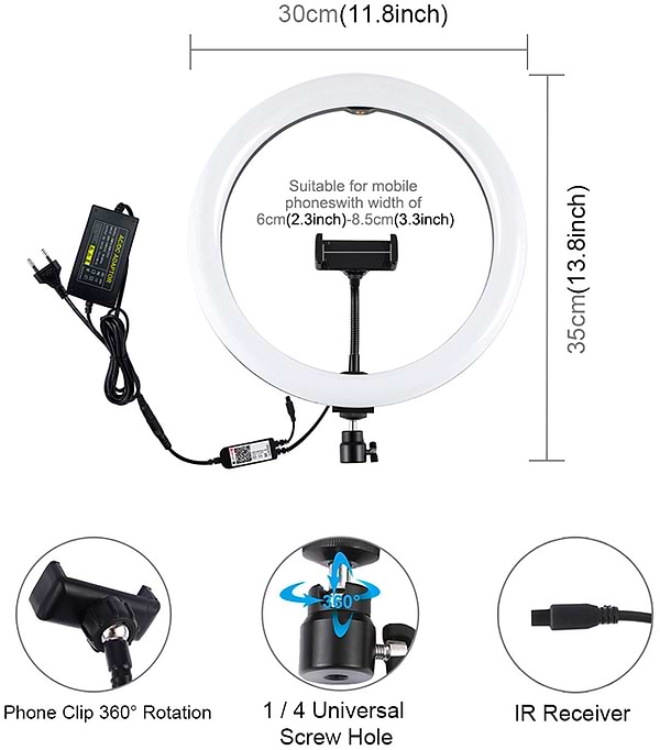 Фото - Набір для блогера Puluz PU411EU 12''