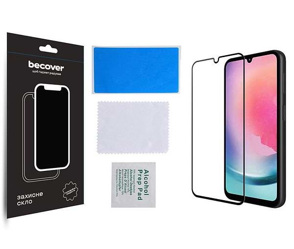 Фото - Захисне скло для смартфону BeCover for Samsung Galaxy A24 4G SM-A245/M34 5G SM-M346 Black (709083)