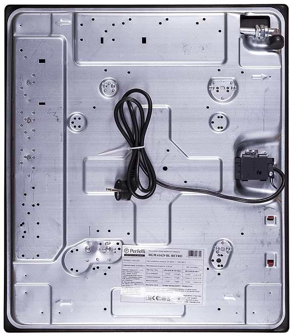Фото - Варочная панель газовая Perfelli HGM 61629 BL RETRO