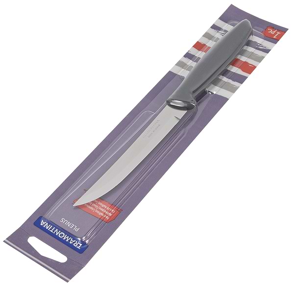 Фото - Ніж кухонний Tramontina Plenus Grey 127мм (23431/165)