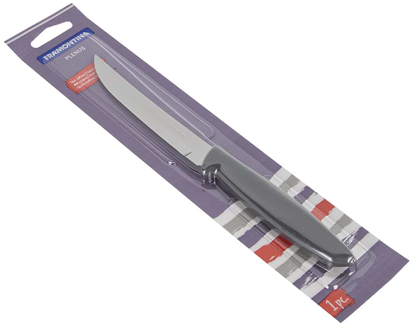 Фото - Ніж кухонний Tramontina Plenus Grey 127мм (23431/165)