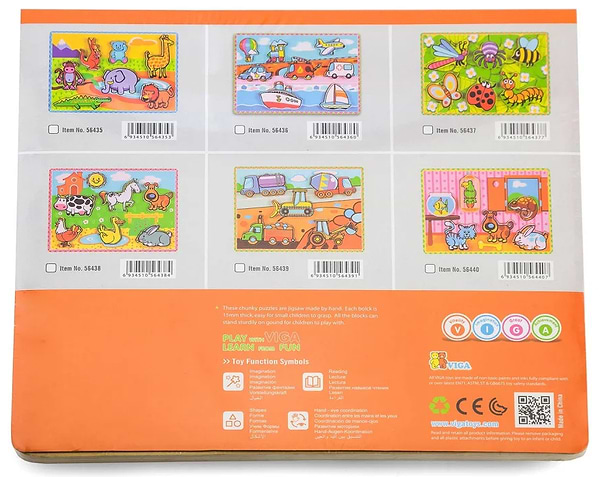 Фото - Сортер Viga Toys Домашні вихованці (56440)