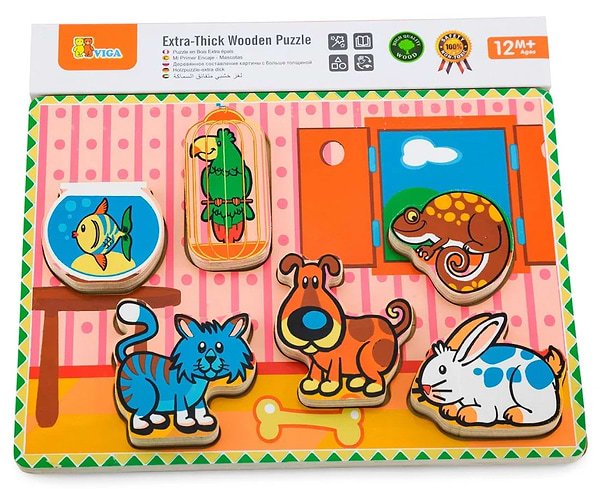 Фото - Сортер Viga Toys Домашні вихованці (56440)