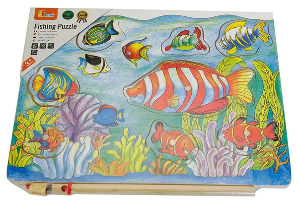 Фото - Настольная игра (3-4 года) Viga Toys Магнитная рыбалка (58423)