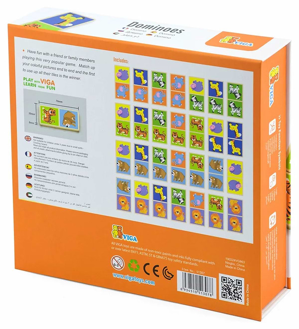 Фото - Настільна гра розвиваюча (3-4 роки) Viga Toys Звірята (51307)