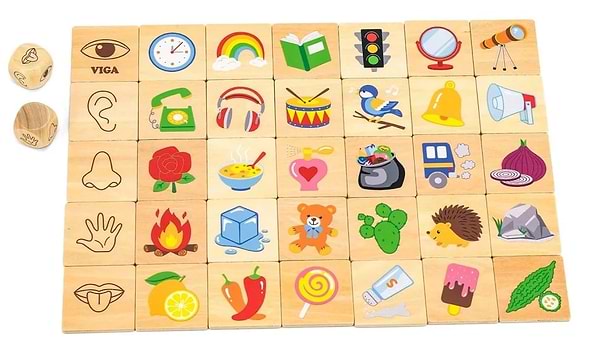 Фото - Настільна гра (3-4 роки) Viga Toys Органи чуття (44507)
