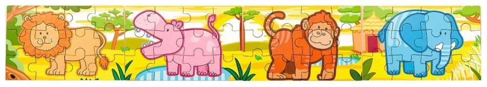 Пазлы (до 2 лет) Viga Toys Джунгли 4 в 1 48 эл. (50068)