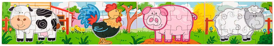 Пазлы (до 2 лет) Viga Toys Ферма 4 в 148 эл. (50069)