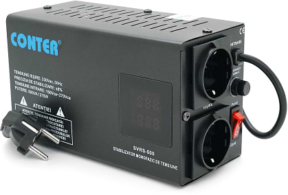 Стабилизатор напряжения Conter SVRS-500VA/375W