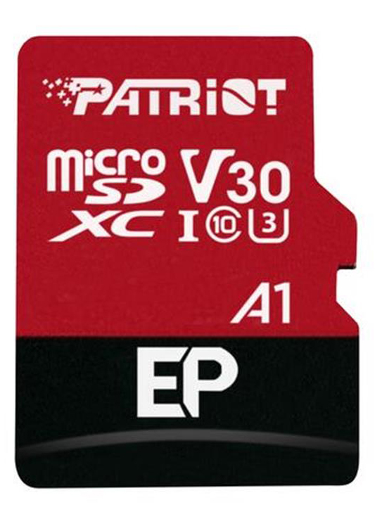 Карта памяти Patriot MicroSDXC 1TB UHS-I/U3 Class 10 EP A1 + SD-adapter (PEF1TBEP31MCX)