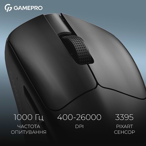 Фото - Миша бездротова ігрова GamePro Asgard Surt Wireless Black (GM017B)