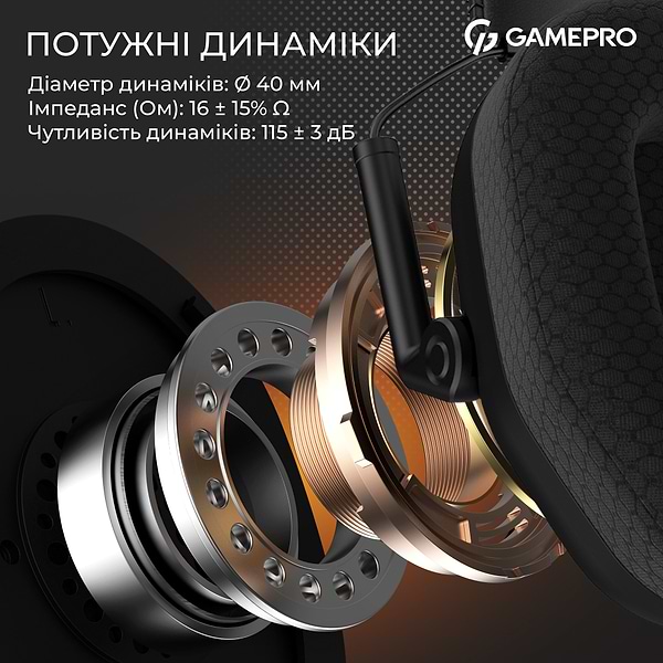 Фото - Гарнітура бездротова ігрова GamePro Genesis Mercury Pro (HSW120B)