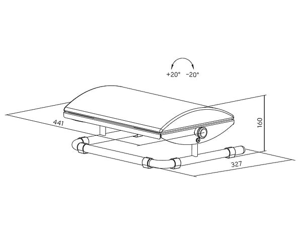 Фото - Підставка для ніг регульована OfficePro FR960B Black