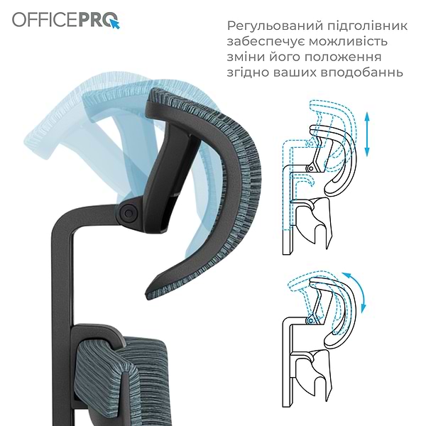Фото - Крісло офісне OfficePro Balance (OC550-B-DG-DG) Black/Dark Gray