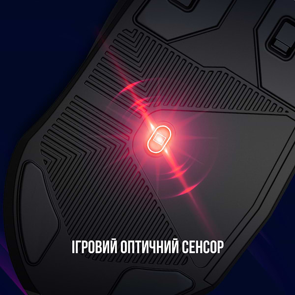 Фото - Миша дротова ігрова Lorgar Stricter 579 RGB LCD Wired USB Black (LRG-GMS579)