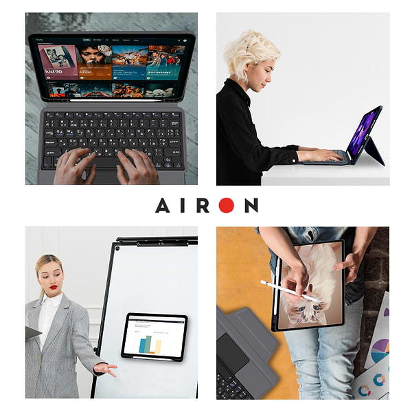Фото - Чохол для планшета AIRON Premium for iPad Air 4Gen та 5Gen 10.9 з інтегрованою клавіатурою (4822352781094)